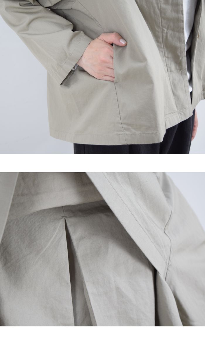 楽天市場】evam eva(エヴァムエヴァ)no collar short coat 2colormade