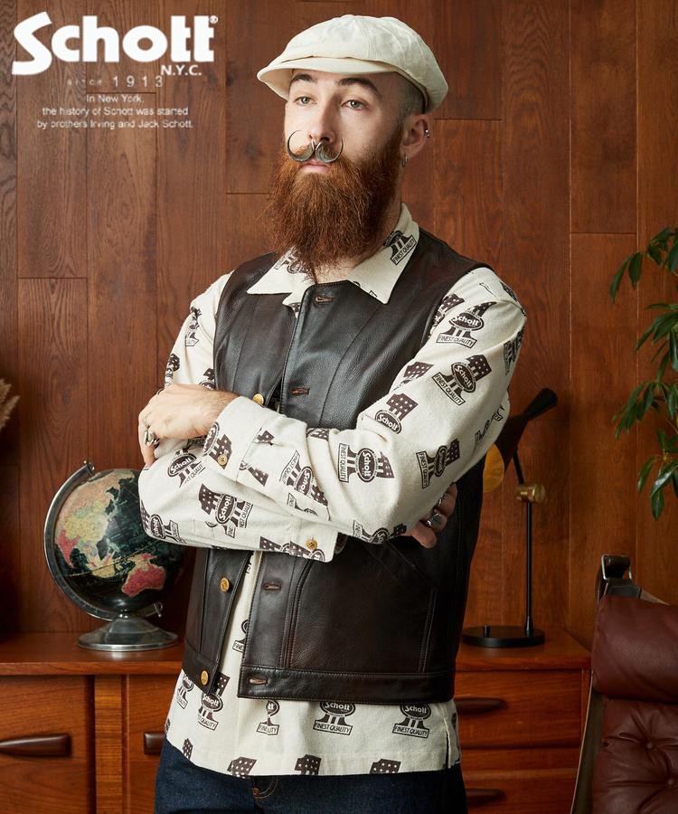 楽天市場】Schott/ショット 公式通販 | BUFFLOW LEATHER VEST