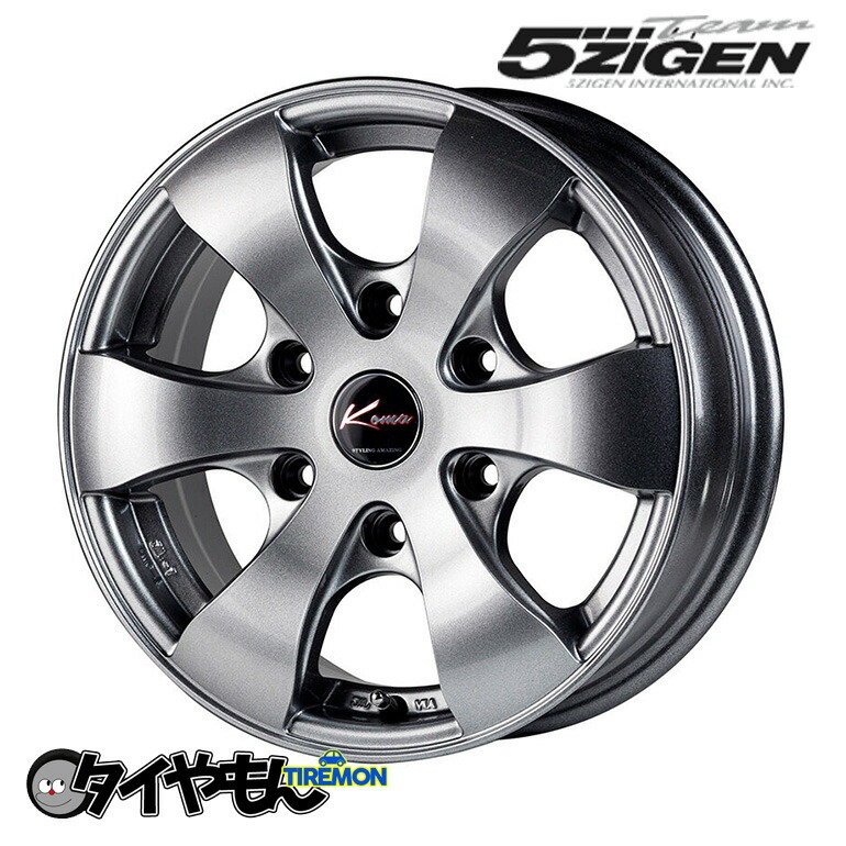 楽天市場】5ZIGEN KOMA3 15インチ 6H139.7 6J +33 1本 ホイール