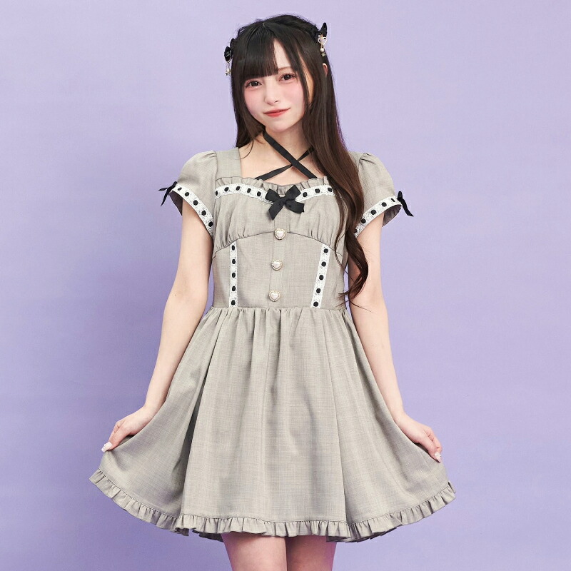 楽天市場】☆ハシゴレースリボンワンピース8/20 10:00 マークダウン4