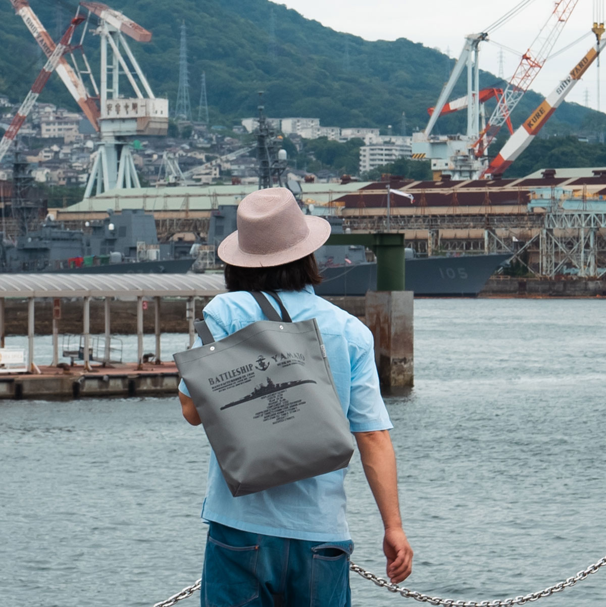 楽天市場】トートバッグ(戦艦大和)森野艦船帆布×HUG KURE LAB.-接ぐ