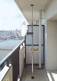 楽天市場】キャッチャー BS/CSアンテナ用 ベランダ 取付ポール（50cm