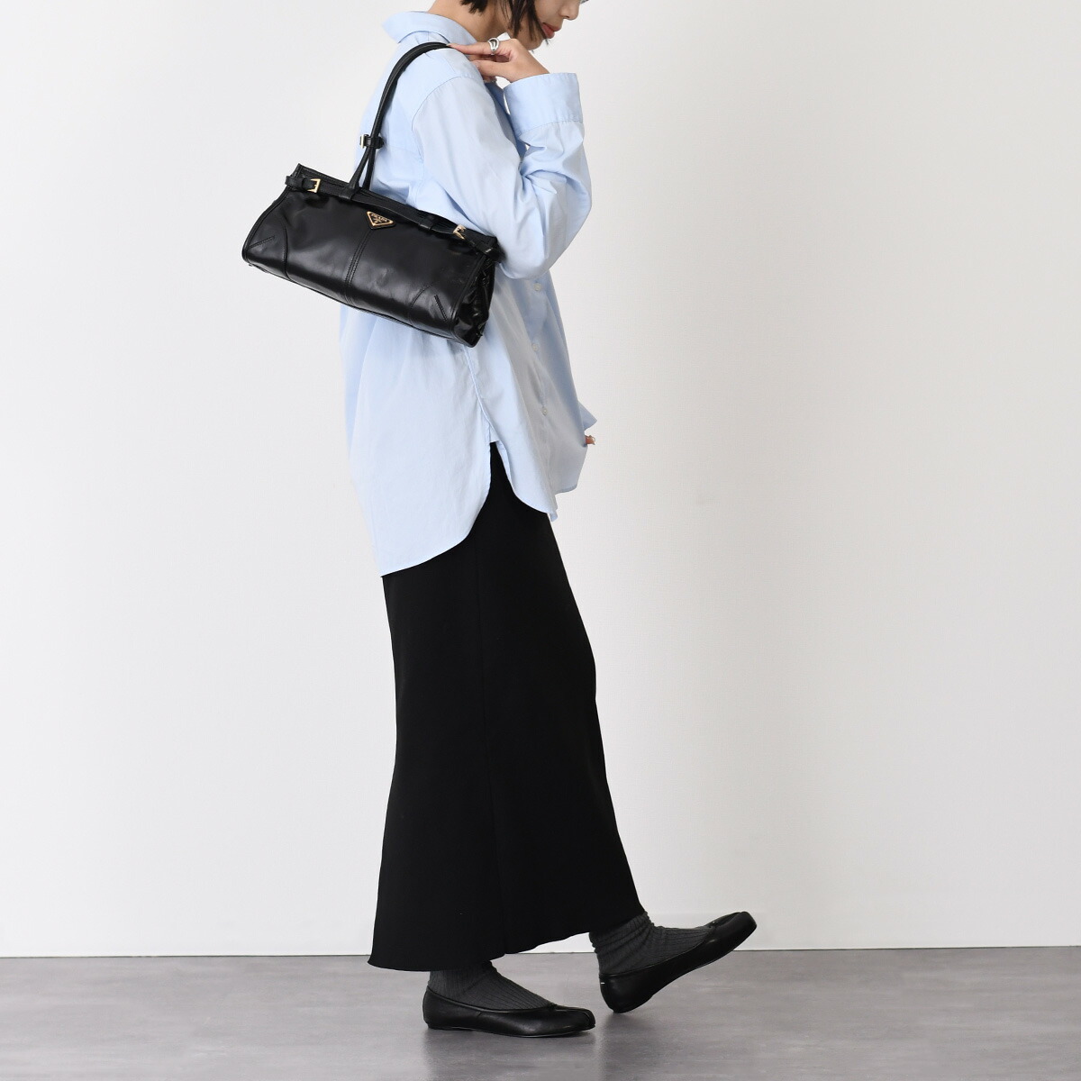 楽天市場】PRADA プラダ バッグ 鞄 ボニー Bonnie ミディアム レザー