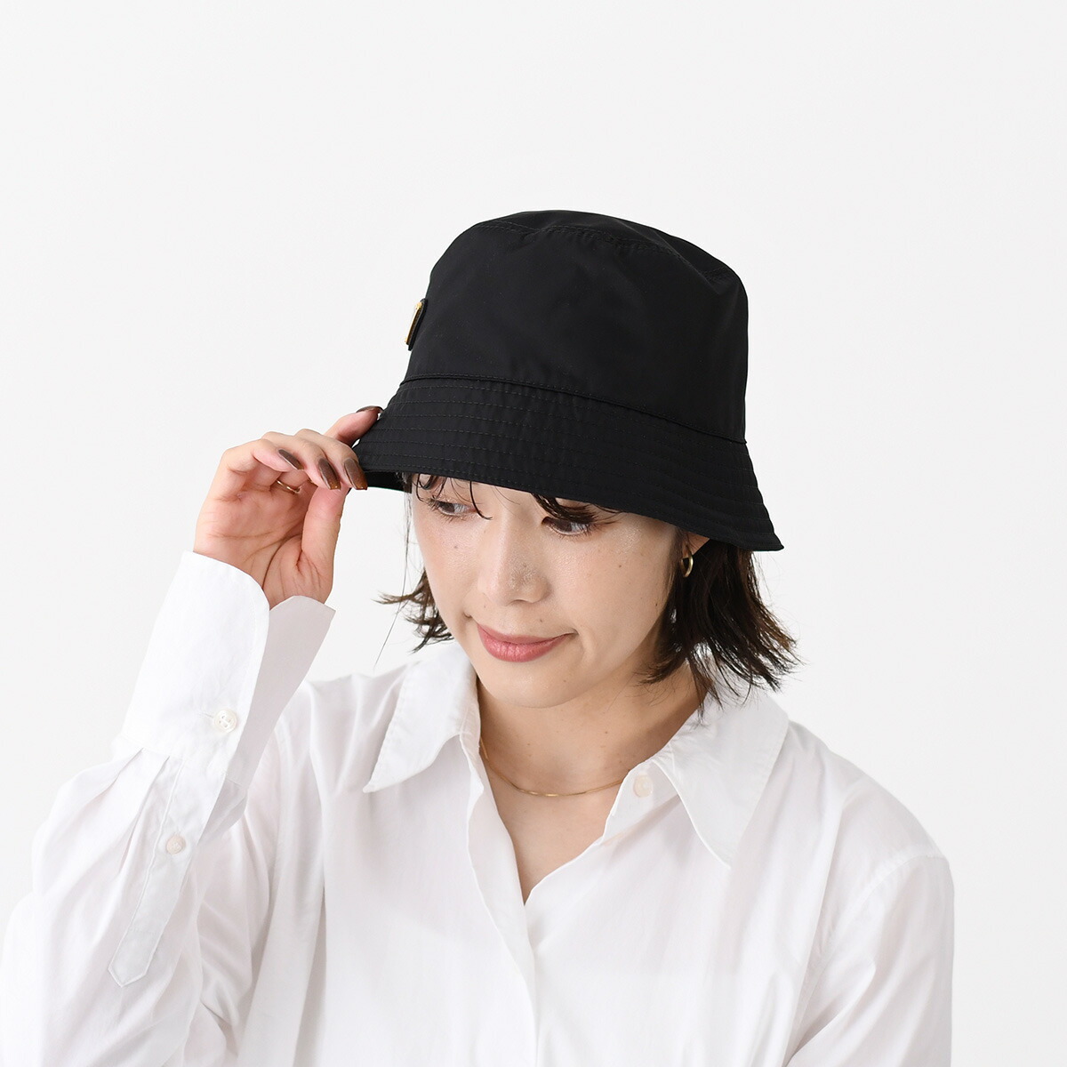 楽天市場】【3/1限定5％オフ】PRADA プラダ バケットハット 帽子 Re