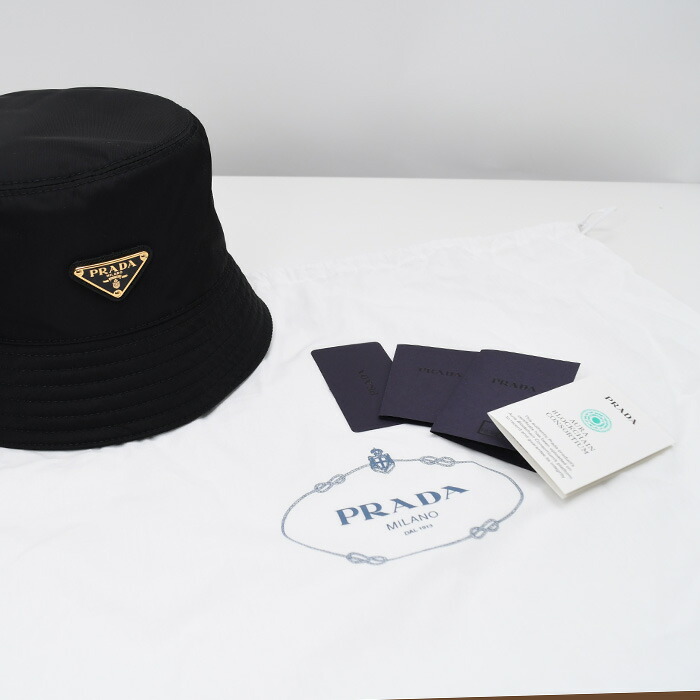 楽天市場】【3/1限定5％オフ】PRADA プラダ バケットハット 帽子 Re