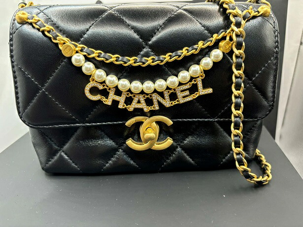 楽天市場】CHANEL シャネル【2024A】最新秋冬パールCHANELミニフラップ