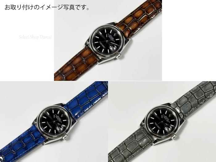 楽天市場】ラグ幅18mm 20mm 22mm 腕時計用レザーベルト クロコダイル型