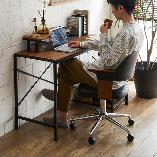 楽天市場】曲線が美しいデスクチェア 2点セット 「レザー調チェア PC