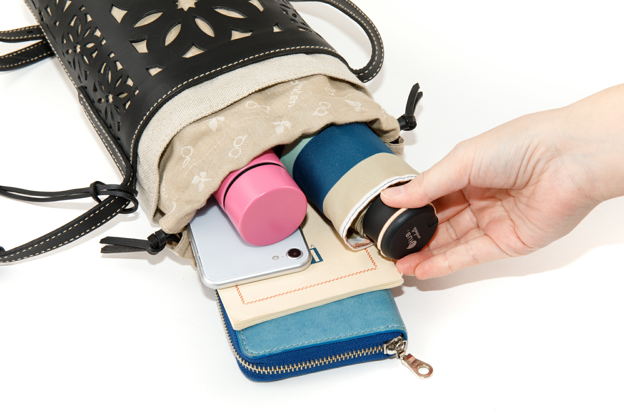 楽天市場】☆ genten ゲンテン バッグlinen cut work（リネンカット