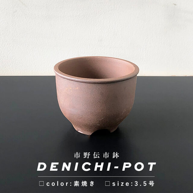 楽天市場】伝市鉢 コウロ型【素焼き】3.5号 φ11cm×H8cm 植木鉢 陶器