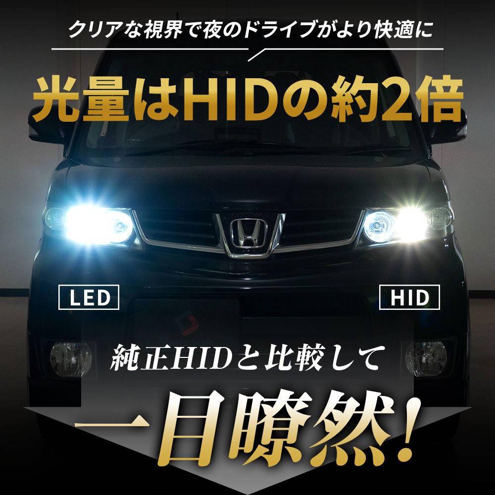楽天市場】デリカD5 CV5W 純正HID車両交換 LED ヘッドライトバルブ 2p