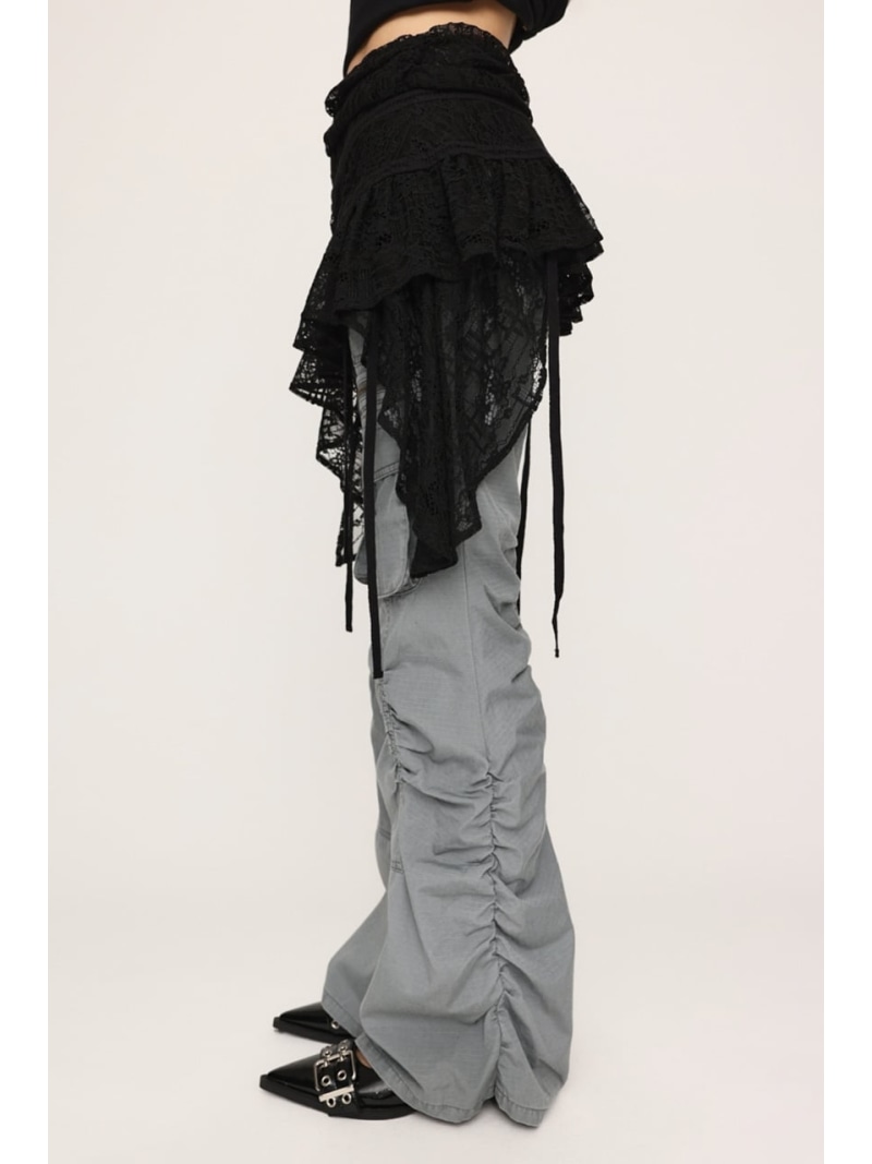 楽天市場】LACE UP ASYMMETRY SKIRT ベルト SLY スライ ファッション