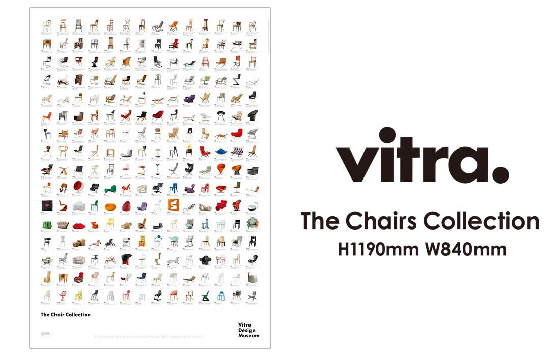 楽天市場】vitra Design Museum チェアコレクション ポスター Chair