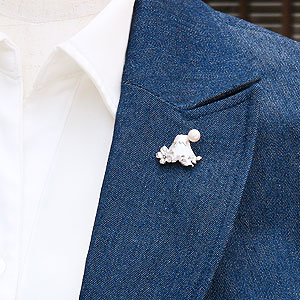 楽天市場】富士山 ブローチ ラペルピン 富士桜 ピンズ ピンバッチ ピン