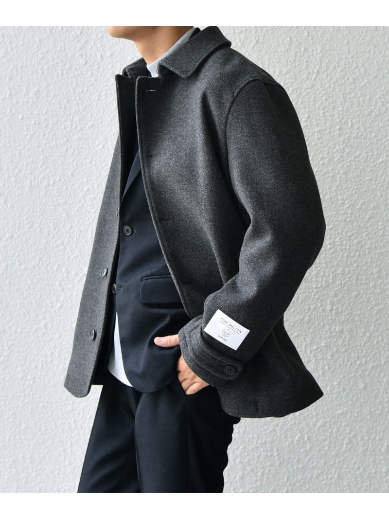 楽天市場】SHIPS any: PURE WOOL MELTON シングル Pコート◇ SHIPS any