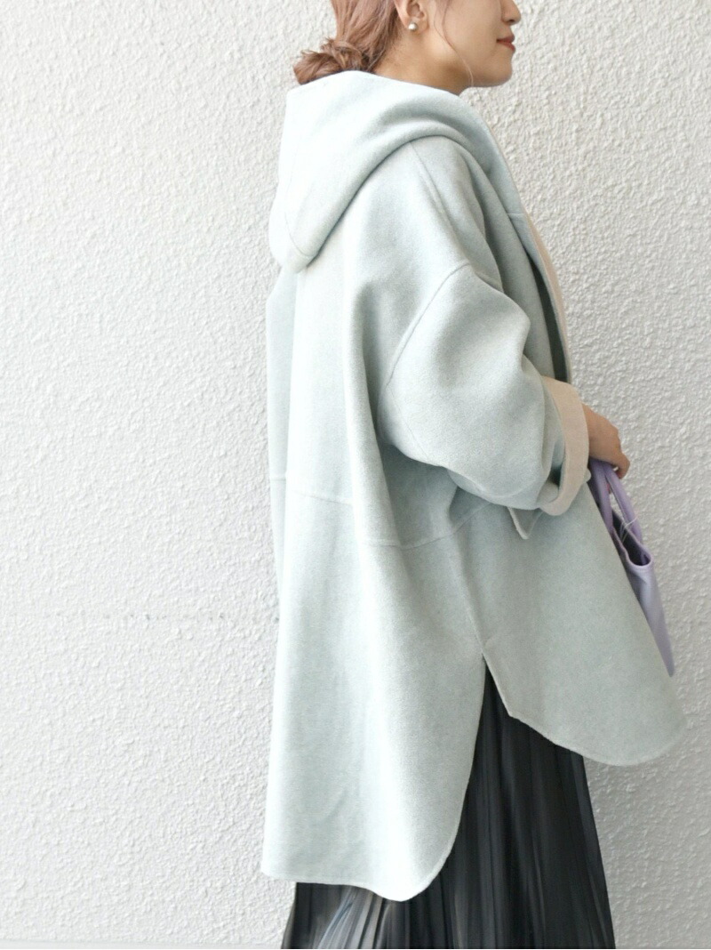 楽天市場】SHIPS any: リバー フーデット ミディ コート SHIPS any