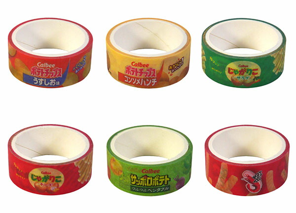 楽天市場】カルビー マスキングテープコレクション【18個入り】グッズ