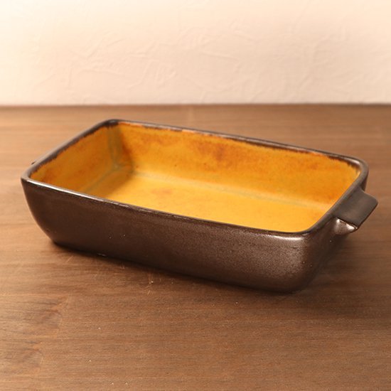 楽天市場】耐熱掛け分け角鉢 鈴木正彦 中郷窯 耐熱皿 グラタン皿 日本