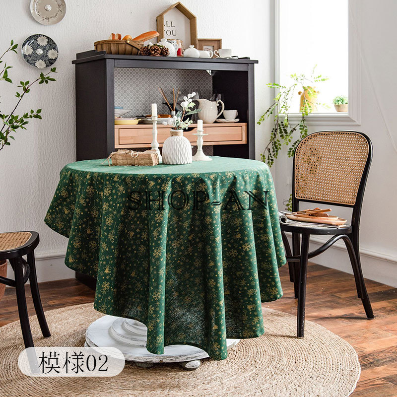 楽天市場】【送料無料】テーブルクロス おしゃれ 松の枝 綿麻混紡