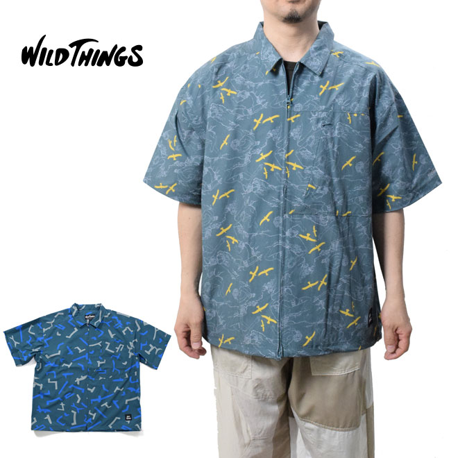 楽天市場】ワイルドシングス 総柄シャツ S/S シャツ 半袖 WILD THINGS