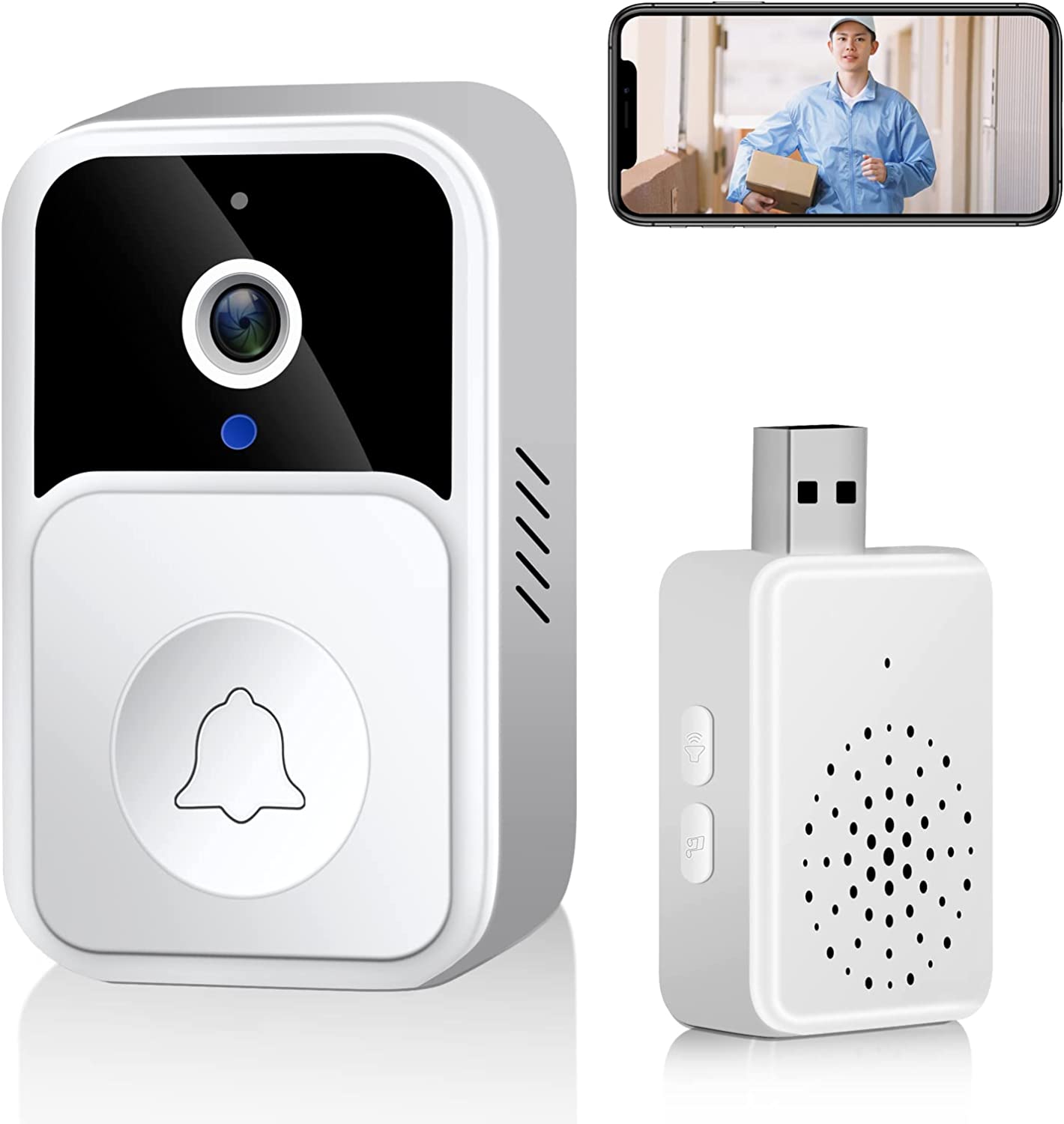 楽天市場】スマートドアベル ワイヤレスチャイム インターフォン