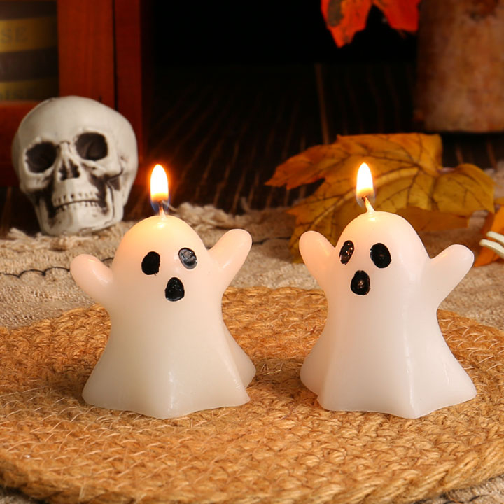 楽天市場】【2個セット】ハロウィン 蝋燭 幽霊 キャンドル 飾り