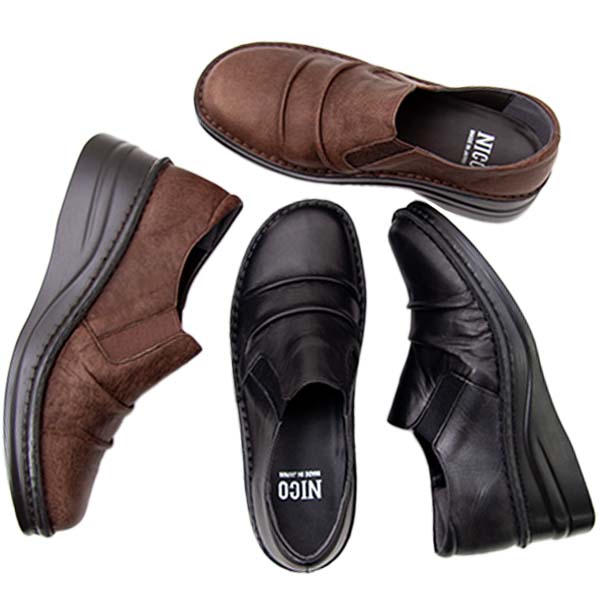 楽天市場】NICO ニコ NS 8303 レディース コンフォート シューズ 本革