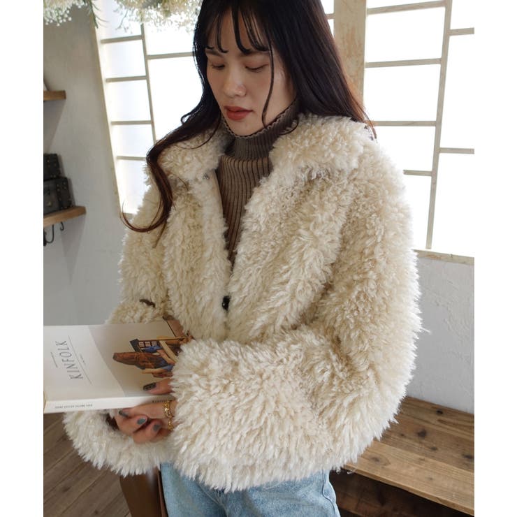 楽天市場】CORNERS プードルボア2wayカラーショートジャケット ファー