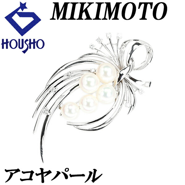 楽天市場】ミキモト（モチーフリボン・金の純度K14）（ブローチ