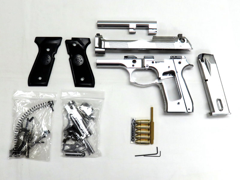 楽天市場】マルシンモデルガン組み立てキット M92F CQB ABS シルバー