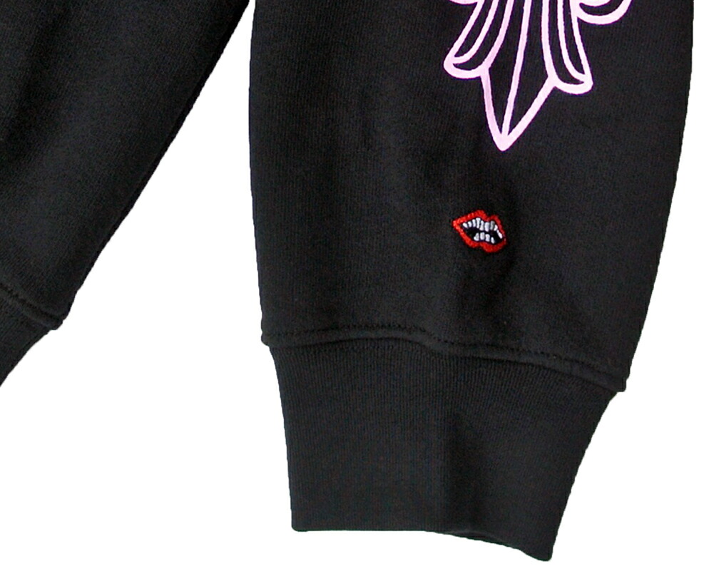 楽天市場】CHROME HEARTS SWEAT SHIRT FLORAL CROSS BLACK / PINK