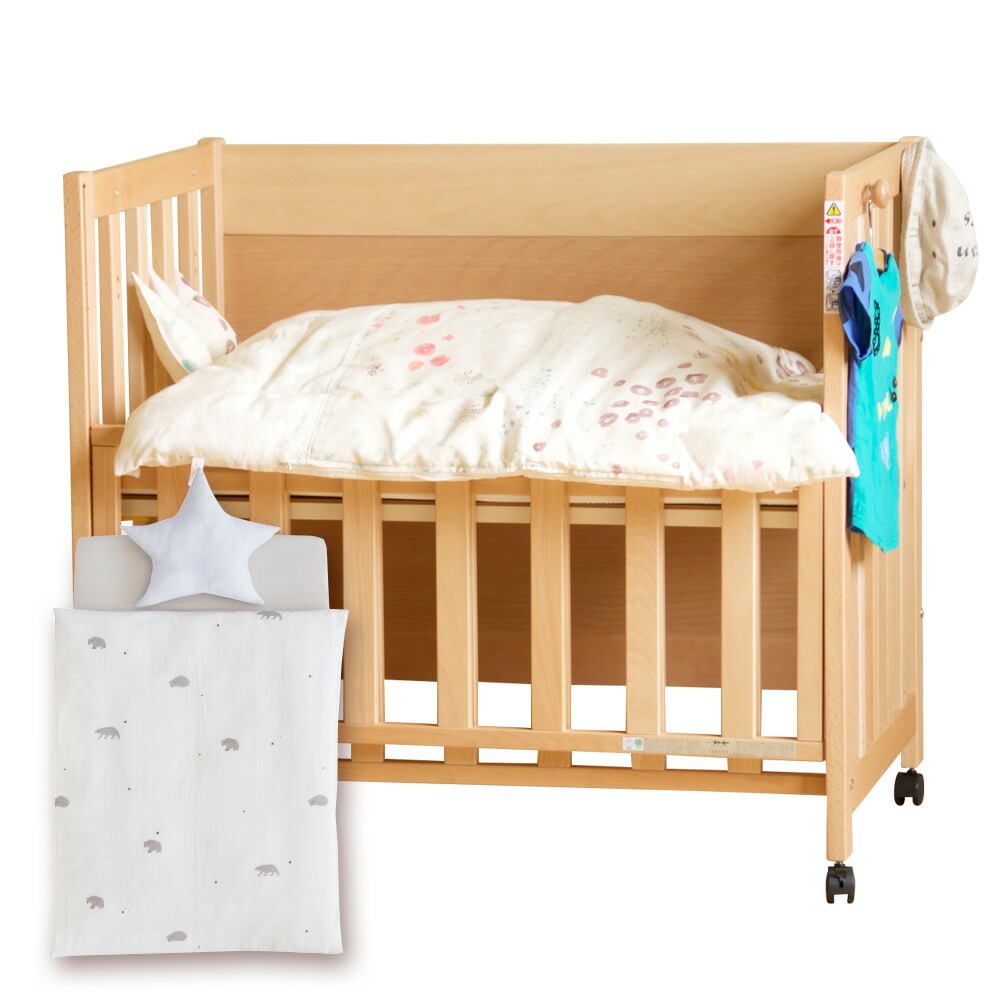 楽天市場】日本製 5way ベビーベッド 「ミニベッド＆デスク