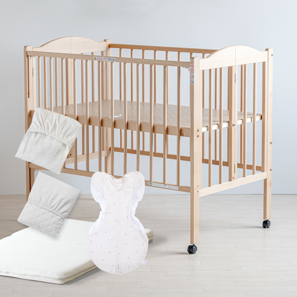 楽天市場】日本製 ベビーベッド 「ワンタッチハイベッド パル