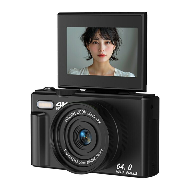 楽天市場】5K コンパクトデジタルカメラ 自撮りコンデジ 撮影カメラ