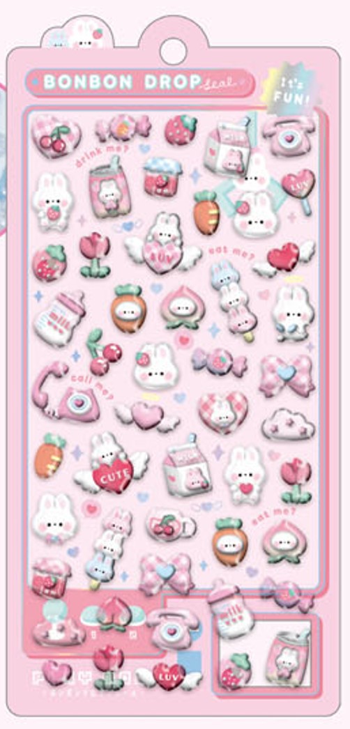 楽天市場】ボンボンドロップシール 第2弾 qli_91051_91056 クーリア 再