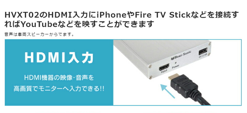 楽天市場】ビートソニック HVXT02 デジタルインプット トヨタハリアー