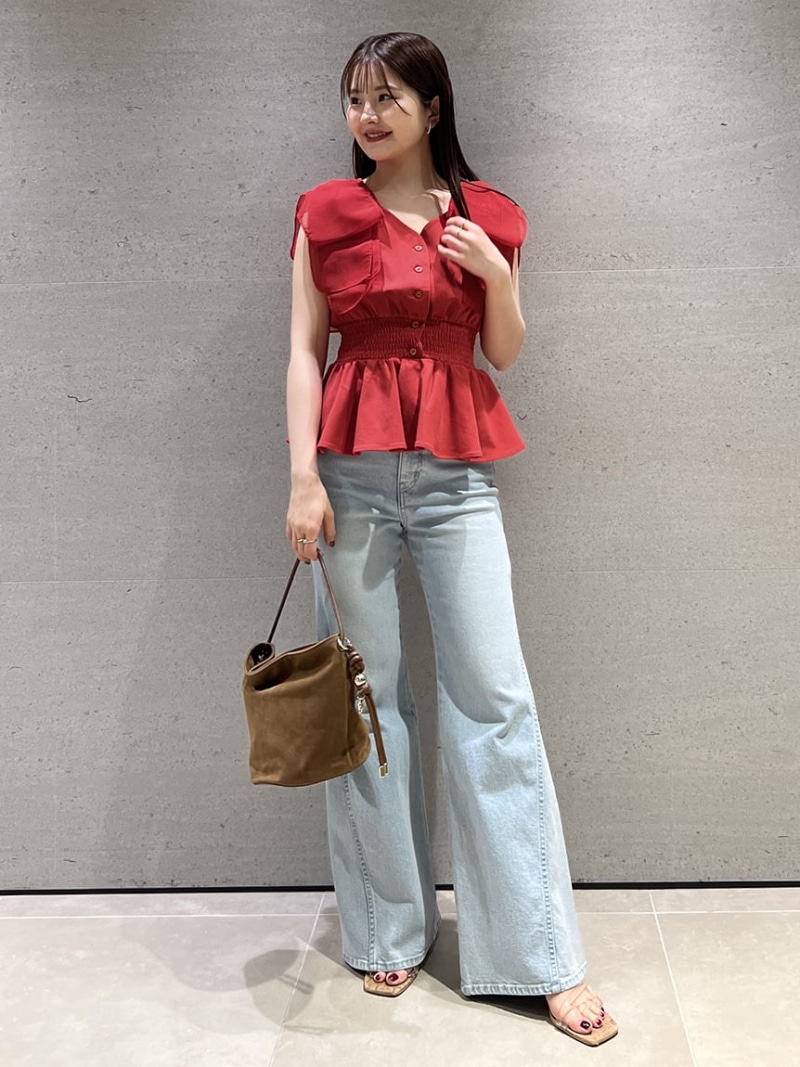 楽天市場】【SALE／50%OFF】ウエストシャーリングリボンカットプル