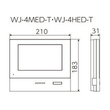 楽天市場】[ WJ-4HED-T ] アイホン ロコタッチ7 テレビドアホン 4：5