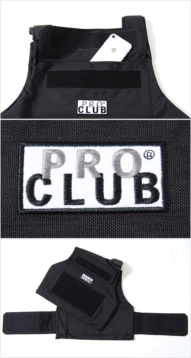 楽天市場】PRO CLUB プロクラブ ミリタリー ベスト ブラック メンズ
