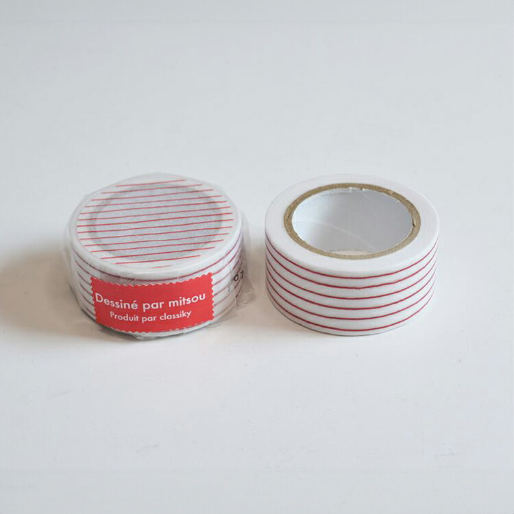 楽天市場】倉敷意匠 Classiky mitsou マスキングテープ 水玉 縞 格子