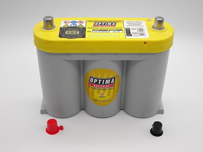 楽天市場】オプティマバッテリー【OPTIMA】イエロートップ YT-6V / YT