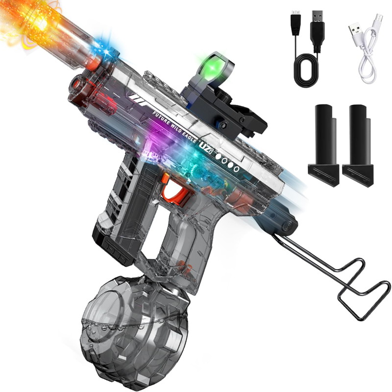 楽天市場】電動ウォーターガン 水鉄砲 電動 【クールなLED噴火効果