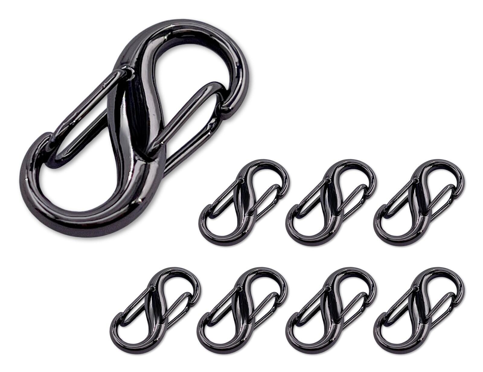 楽天市場】「S2512」 カラビナ S字型 8の字型 8個入り ミニ 外寸25