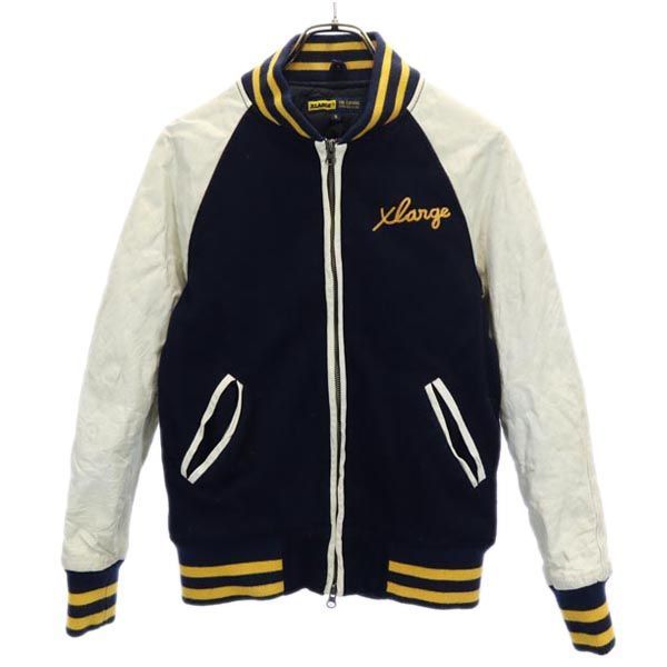 楽天市場】古着 XLARGE エクストララージ ウールブレンド スタジャン S