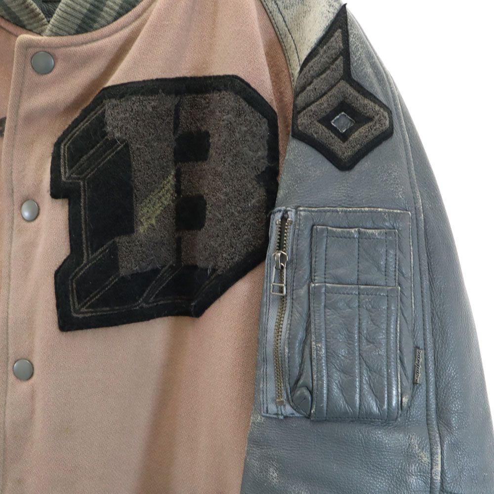 楽天市場】古着 ブートレグブース ウールブレンド 長袖 スタジャン L