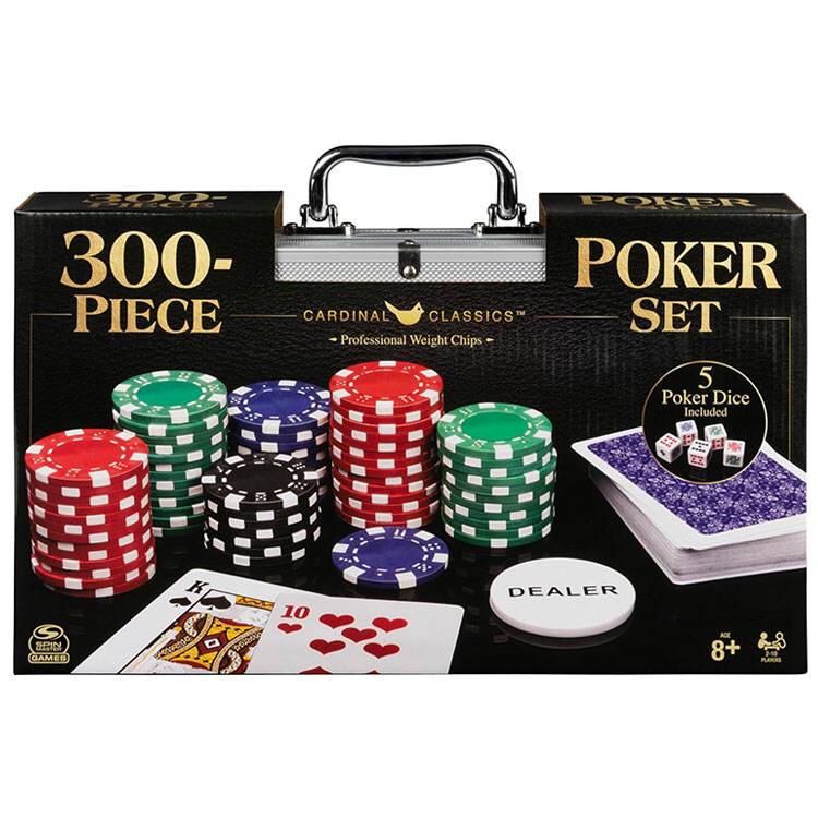 楽天市場】ポーカーセット 2〜10人用 チップ300枚入り Spin Master