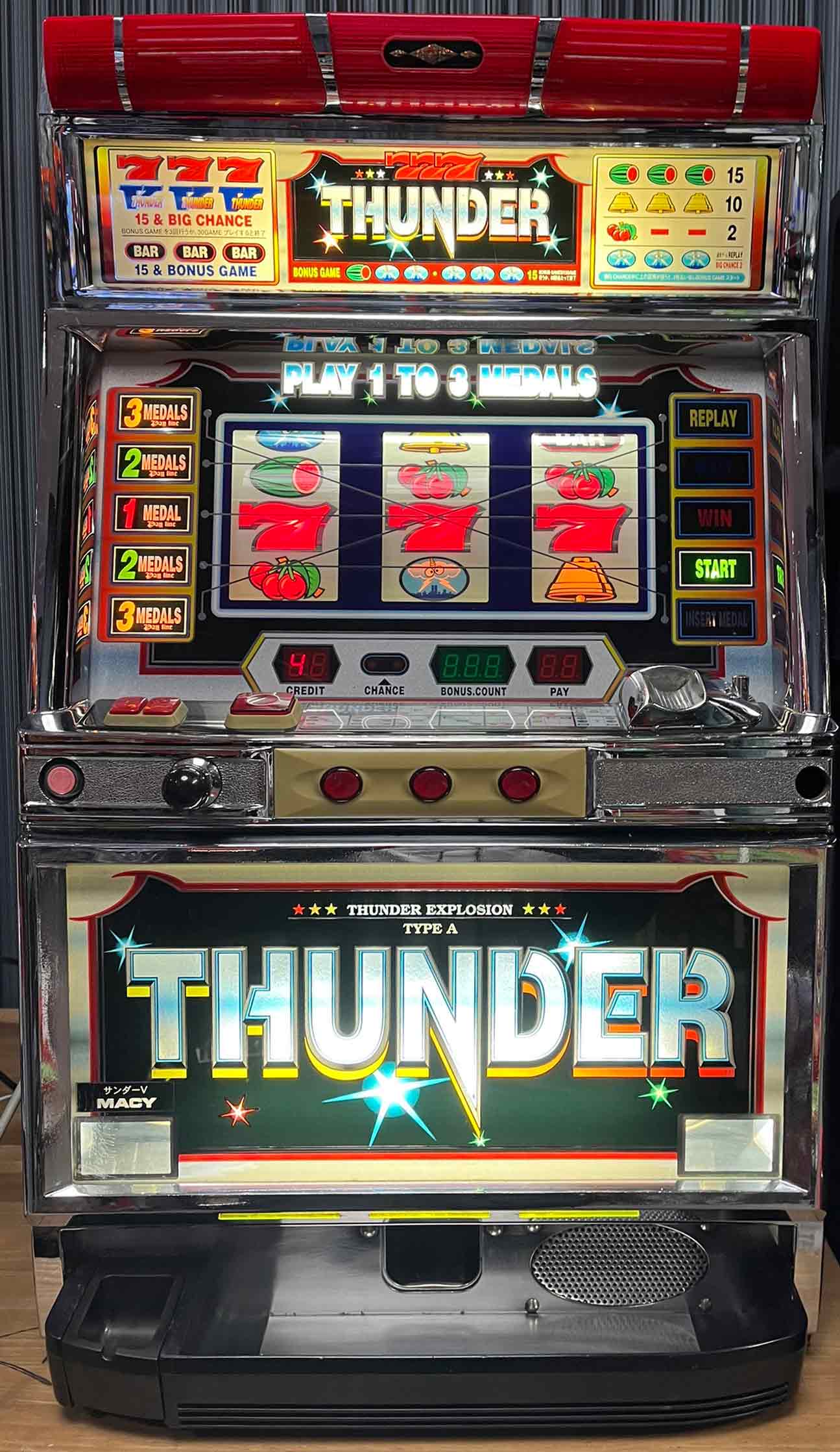 楽天市場】《家庭用パチスロ》 サンダーV「1997年」 ☆メーシー