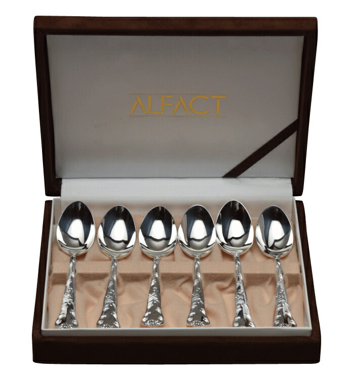 楽天市場】ALFACT 洋白銀器 唐草 ティースプーン6pc カトラリーセット