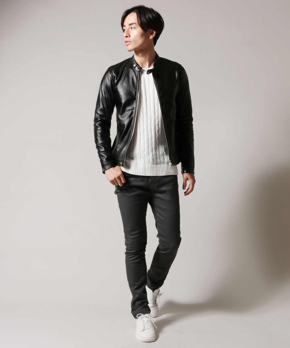 楽天市場】ライダースジャケット メンズ シングルライダース 秋 冬 春