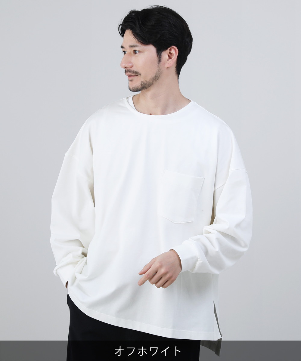 楽天市場】カットソー Tシャツ ロンT ポケT メンズ 春 春服 日本製